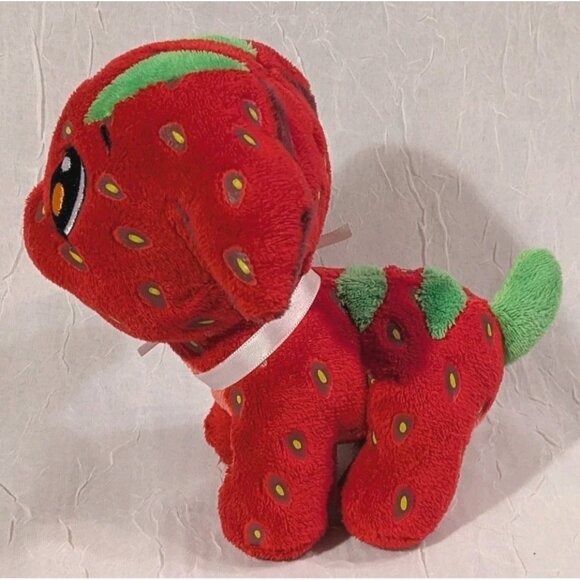 Neopets Strawberry Poogle Plushie Keyquest Stuffed Animal HTF 2008 Jakks 5" Read - Picture 12 of 13